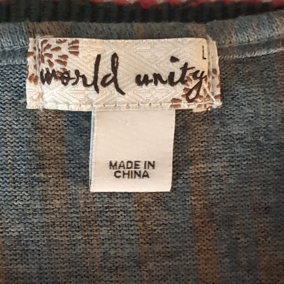 Sz L Mosaic Design Tunic by One World - Picture 6 of 9